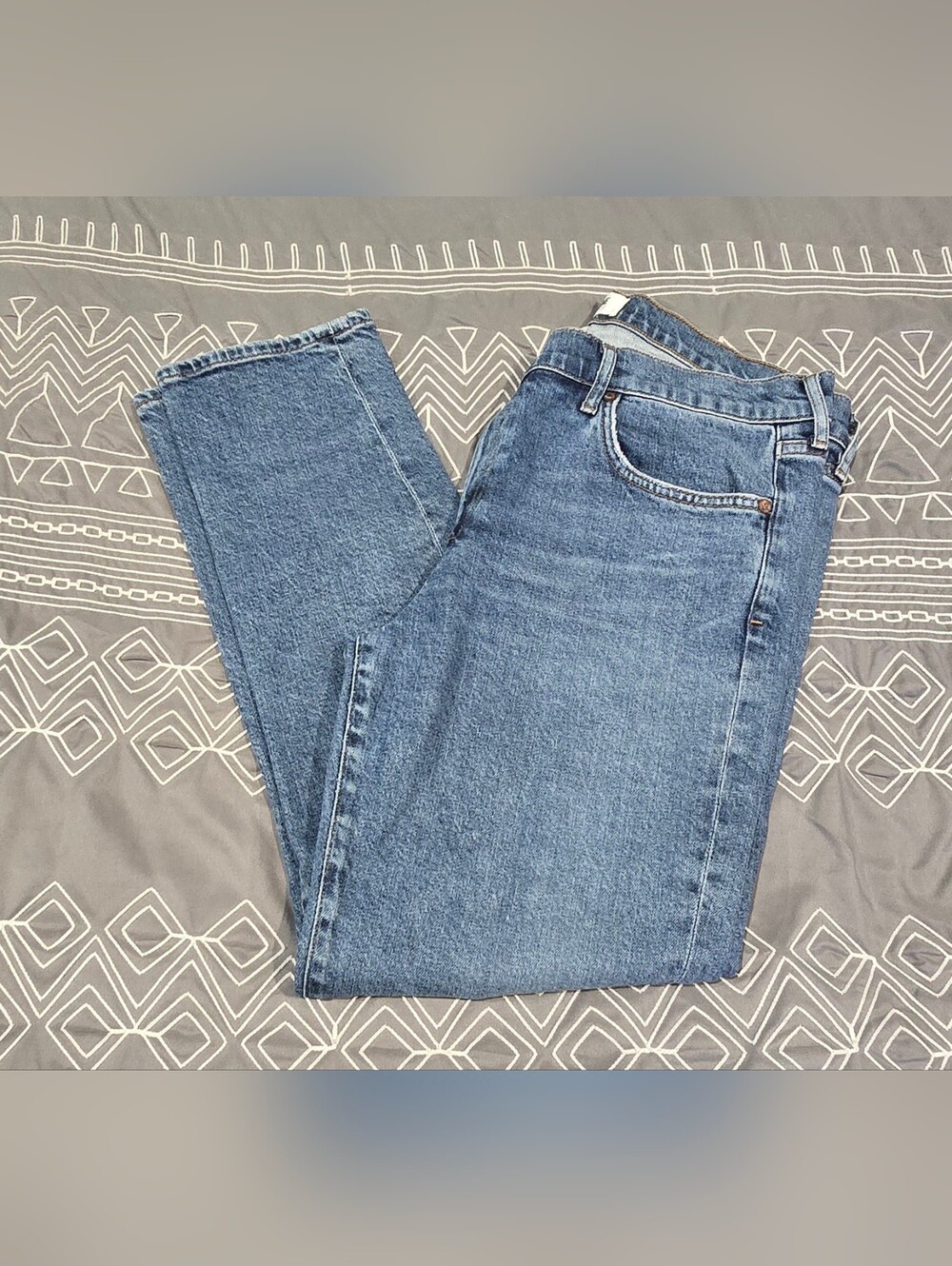 Agolde Midrise Straight Leg Cropped Jeans Size 30